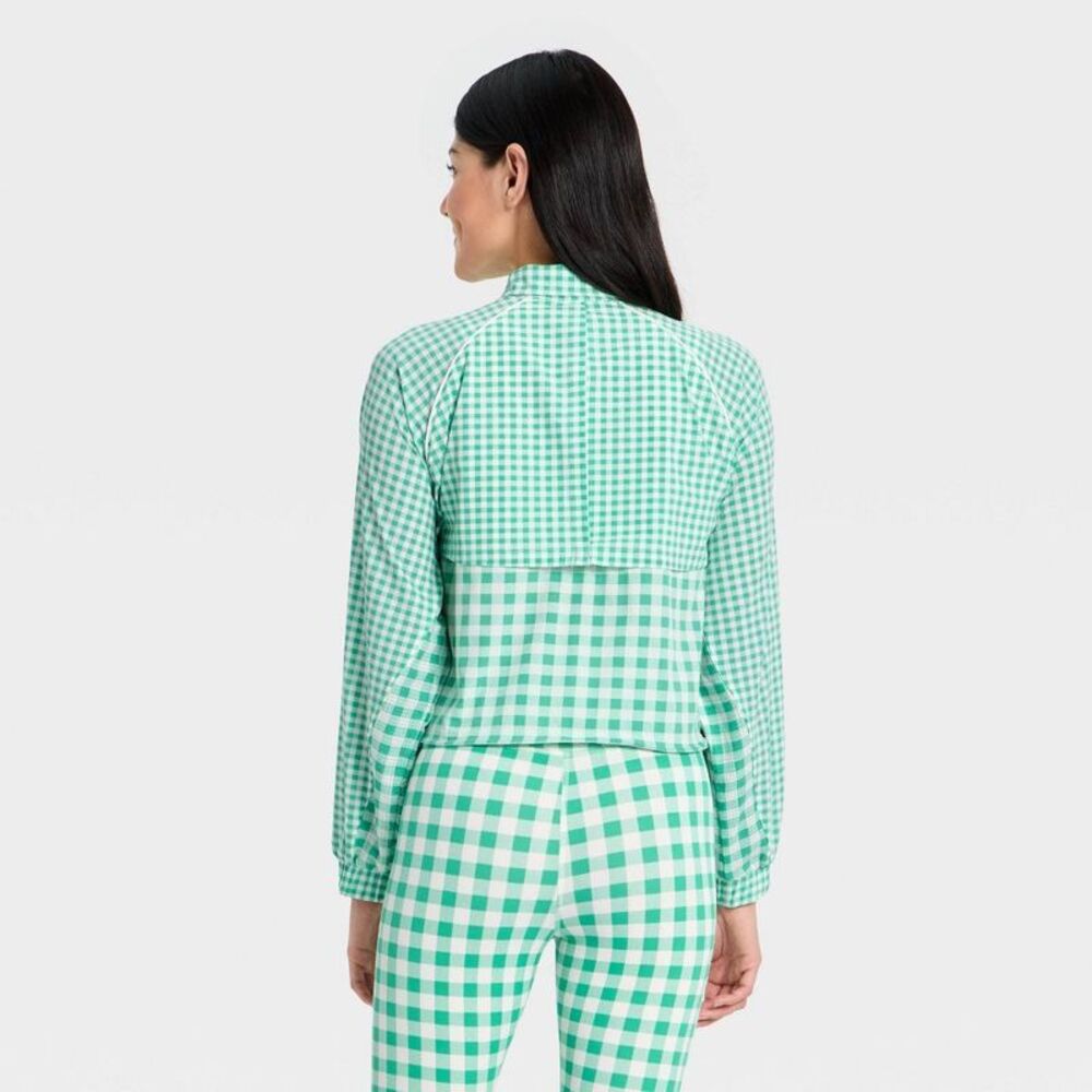 All In Motion - Women's Lightweight Run Windbreaker Jacket - All I Green - Picture 2 of 4